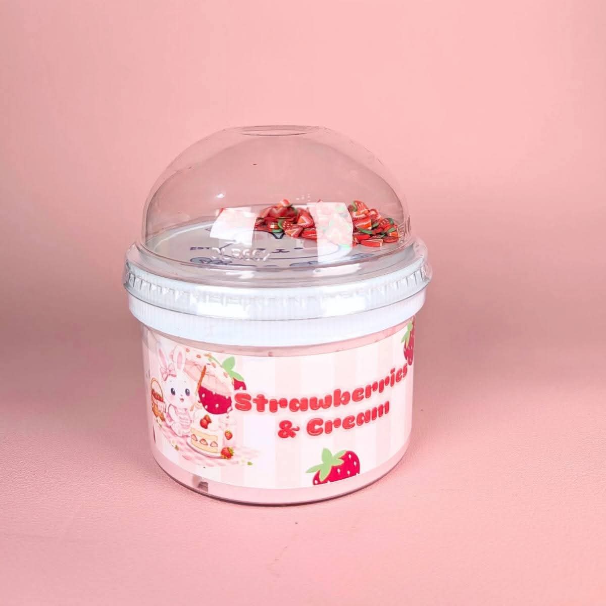 Strawberries and cream Slime
