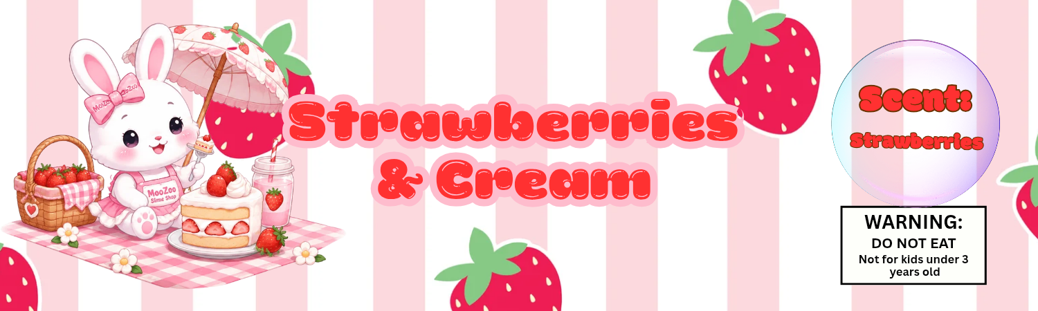 Strawberries and cream Slime